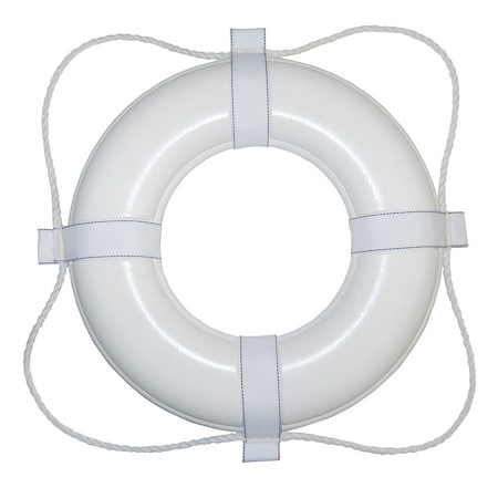 Taylor Made Foam Ring Buoy - 30" - White w/White Rope 380